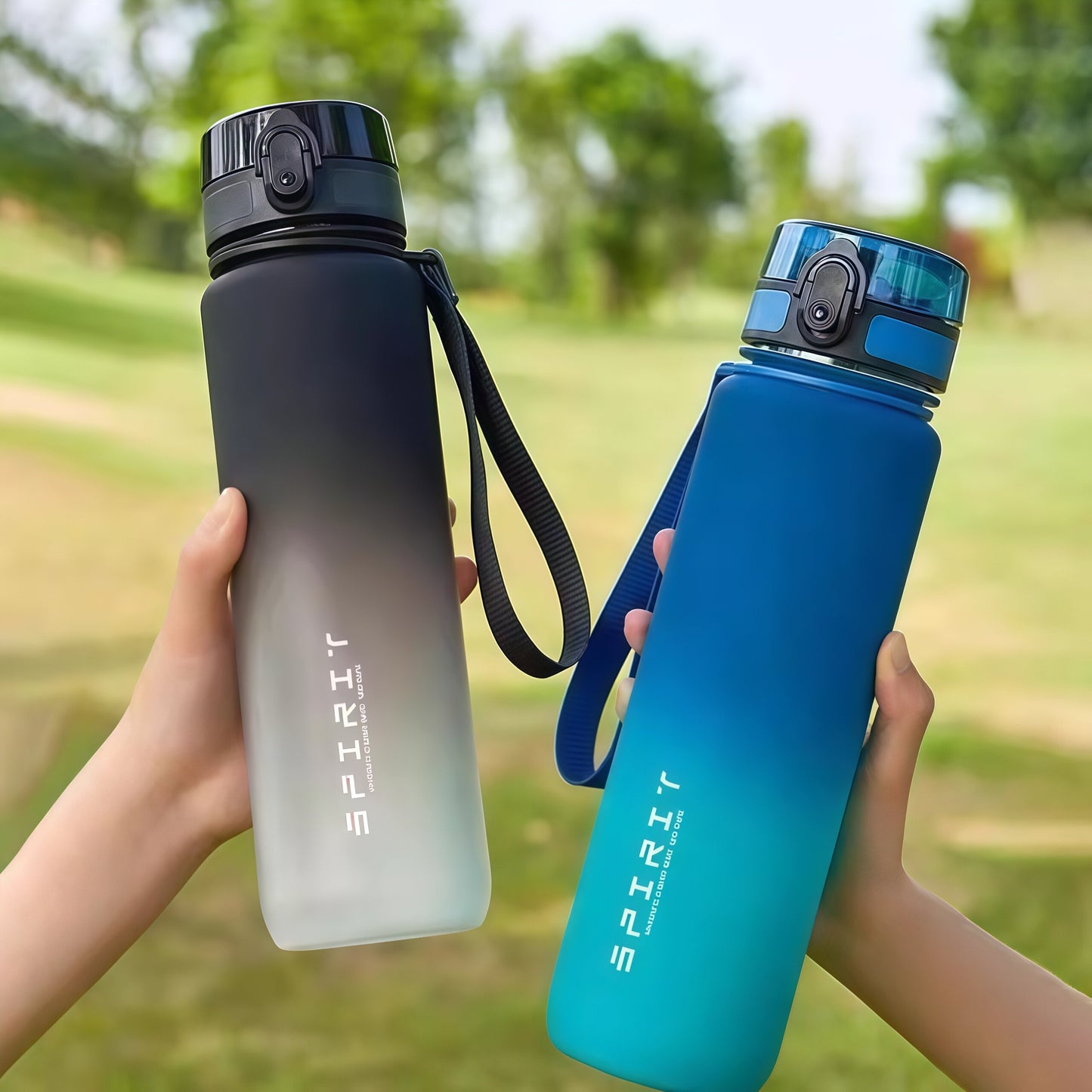 Sports Water Bottle with Filter Large Capacity